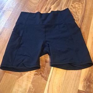 Fabletics Pure Luxe Black Yoga/Workout Shorts